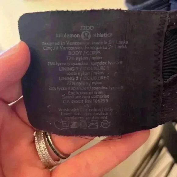 Lululemon Ta Ta Tamer II Bra-Sz 32DD - Picture 5 of 5